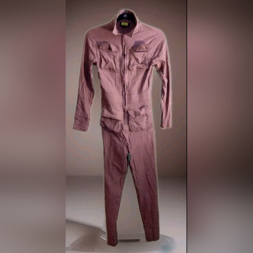 Shapely Highlight Cargo Jumpsuit, Stretch Cotton Blend & Sexy and New